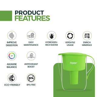 Alkaline Water Filter Jug | Alkaline Water Generator | 4 Litres | BPA Free