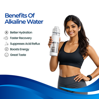 Pexlar Multi Stage Perfect Hydration Alkaline Water Bottle | 650 ml | Filter Inside | BPA Free