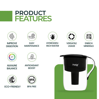 Alkaline Water Filter Jug | Alkaline Water Generator | 4 Litres | BPA Free