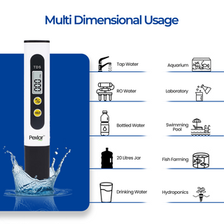 TDS Meter, Total Dissolved Solids Meter, Water Quality Tester, PPM Tester