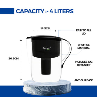 Alkaline Water Filter Jug | Alkaline Water Generator | 4 Litres | BPA Free