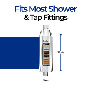 Shower Filter for Bathroom & Tap | Multi Stage Purification | Reduces Chlorine | Long Cartridge Life