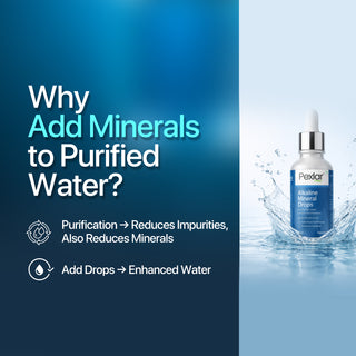 Pexlar Alkaline Mineral Drops for Drinking Water - 30ml | Adds Essential Minerals | Boosts pH & Taste | Daily Hydration Support