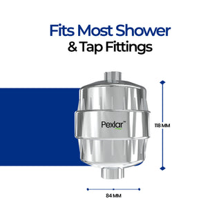 Shower Filter for Bathroom & Tap | Multi Stage Purification | Reduces Chlorine | Long Cartridge Life