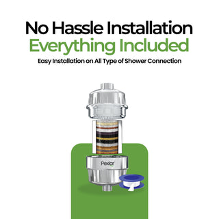 Shower Filter for Bathroom & Tap | Multi Stage Purification | Reduces Chlorine | Long Cartridge Life