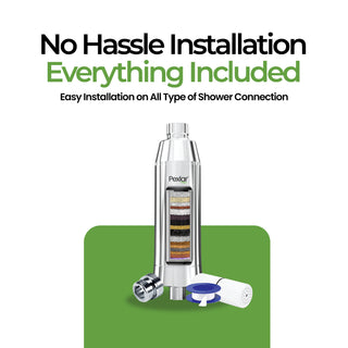 Shower Filter for Bathroom & Tap | Multi Stage Purification | Reduces Chlorine | Long Cartridge Life