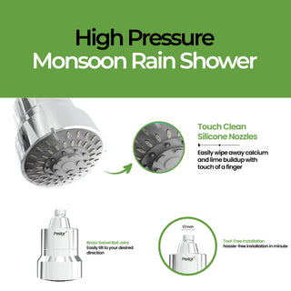 5 Spray Mode - Multistage Shower Filter Head - Shower head for Bathroom - Removes Chlorine