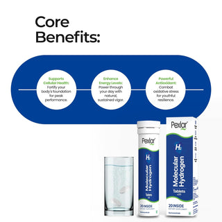 Hydrogen Water Tablets - 12 PPM Fast Dissolving Hydrogen Tablets for Drinking Water - Antioxidant Support, Cellular Health & Recovery