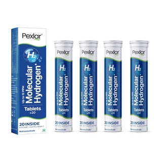 Pexlar Hydrogen Water Tablets - 12 PPM - Fast Dissolving - Antioxidant Support, Cellular Health & Recovery