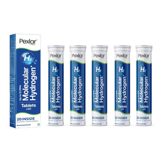 Pexlar Hydrogen Water Tablets - 12 PPM - Fast Dissolving - Antioxidant Support, Cellular Health & Recovery