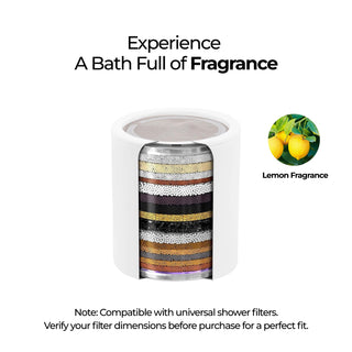 Shower Filter Replacement Cartridge | Compatible with Most Standard Shower Filters | Long-Lasting – Lemon Fragrance
