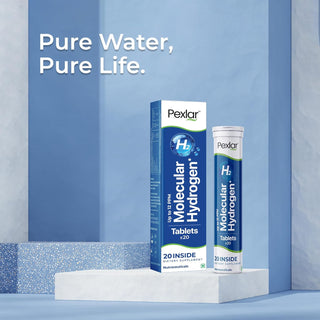 Pexlar Hydrogen Water Tablets - 12 PPM - Fast Dissolving - Antioxidant Support, Cellular Health & Recovery