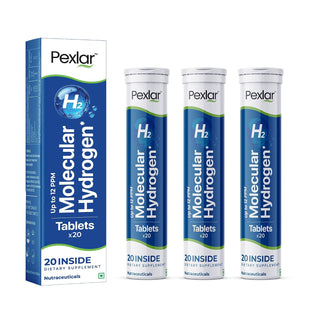 Pexlar Hydrogen Water Tablets - 12 PPM - Fast Dissolving - Antioxidant Support, Cellular Health & Recovery