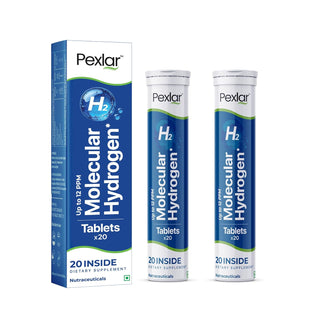 Pexlar Hydrogen Water Tablets - 12 PPM - Fast Dissolving - Antioxidant Support, Cellular Health & Recovery
